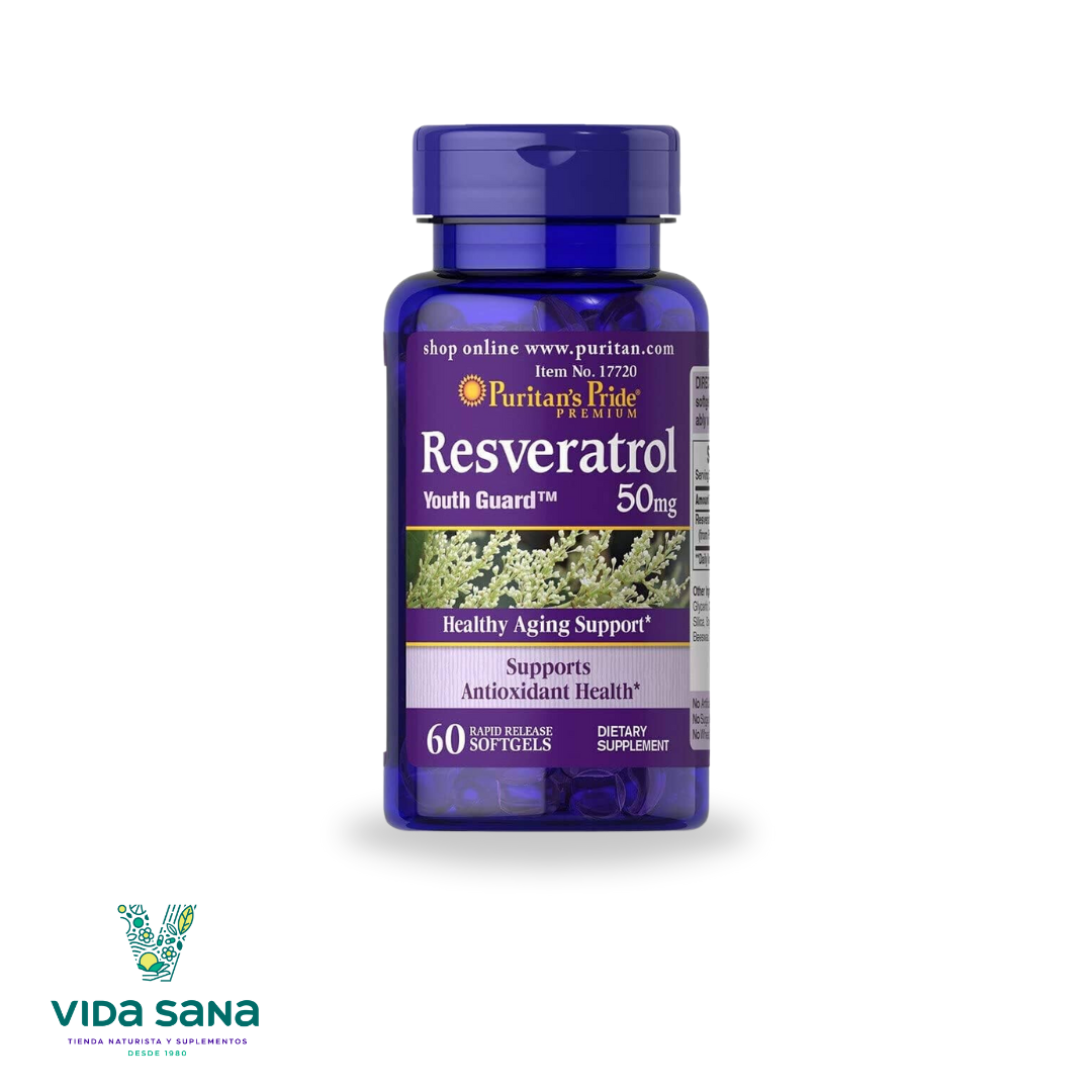 Puritan's Pride Resveratrol 100 mg 60 Capsules