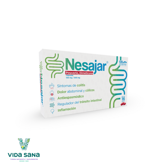 Nesajar Pinaverio/Dimeticona 16 cápsulas