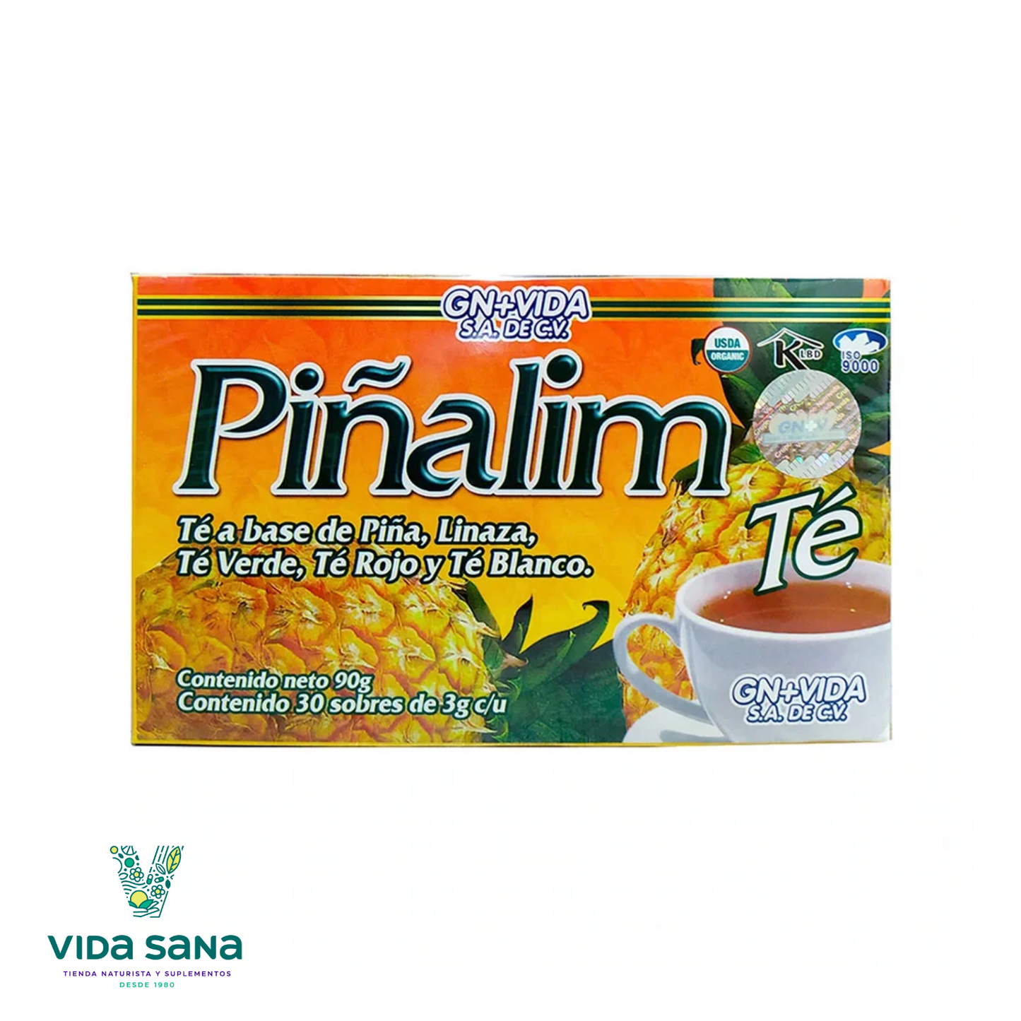 Té Piñalim (piña, Linaza, Té Verde, Té Rojo Y Té Blanco)